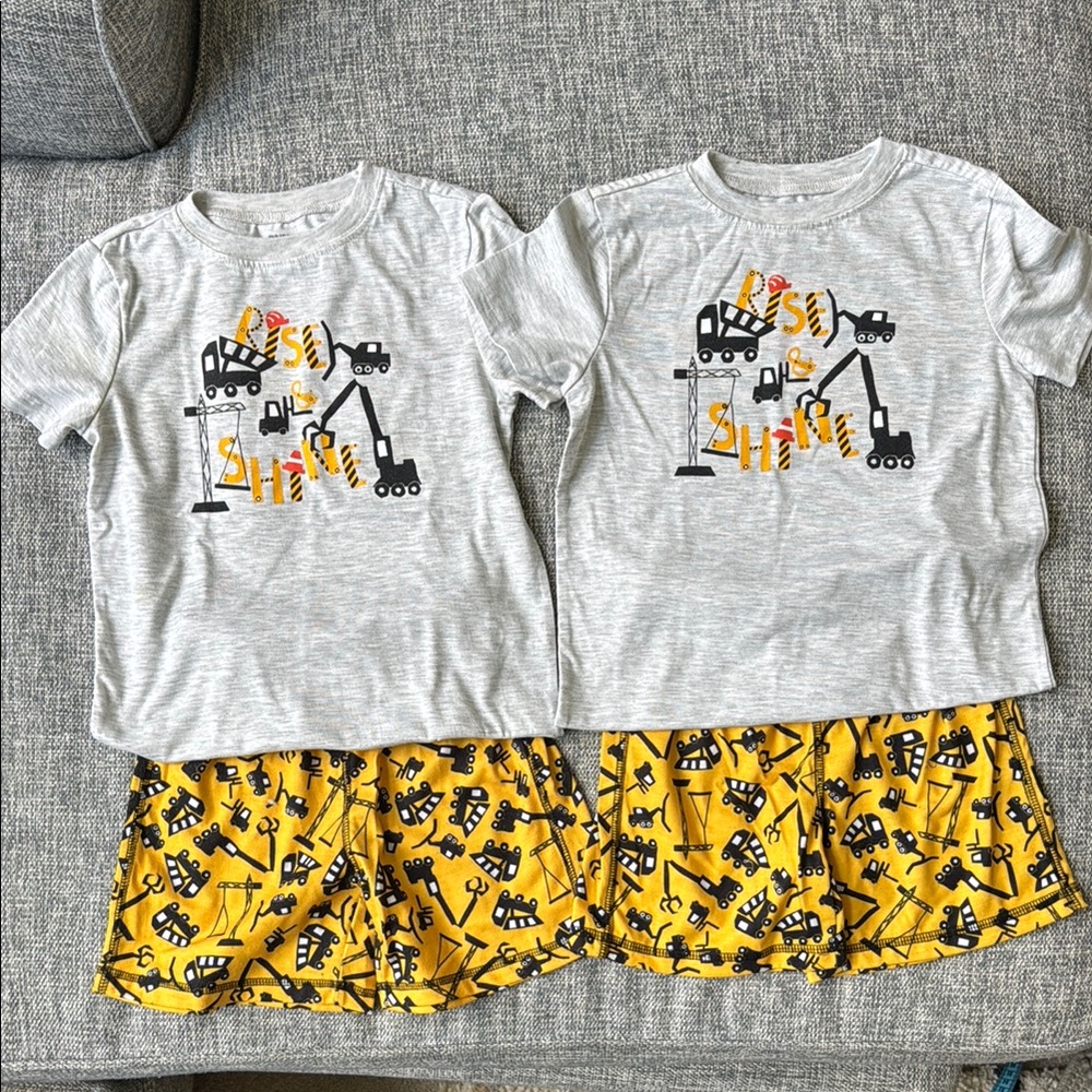 🚧 Construction Toddler Summer Pajamas 🚧